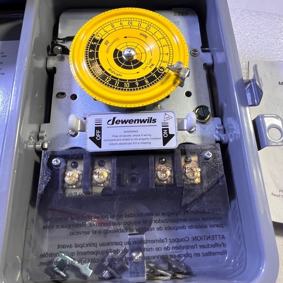 Dewenwils Mechanical Timer Box PTM01 120V 40A Resistive 2HP Pump Timer NOB - Picture 4 of 16